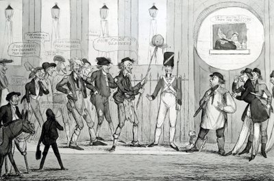 1820年の貧弱な凍結ガード 作： English School