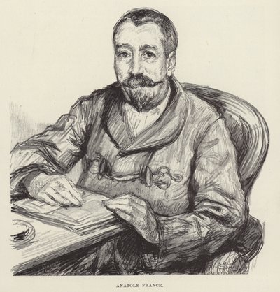 アナトールフランスの肖像 作： English School