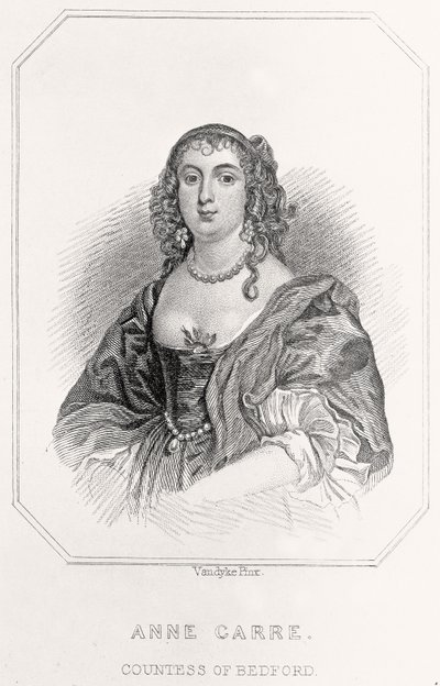 アン・カレの肖像、ベッドフォード伯爵夫人、1835年 作： English School