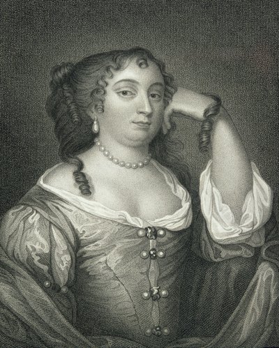 1823年「ロッジの英国の肖像」からのアン・ハイド、ニューヨーク公爵夫人（1637-71）の肖像 作： English School