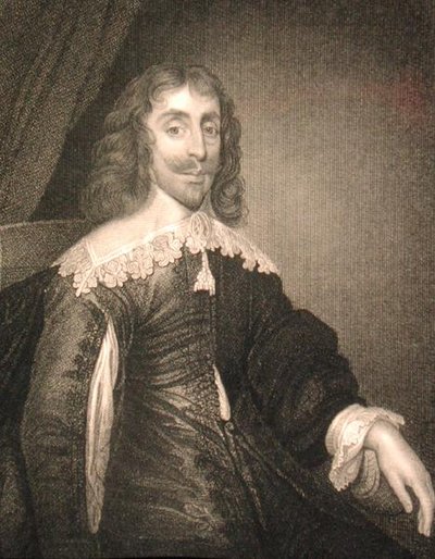 アーサー・ケーペル（1604-49）の肖像（「ロッジの英国肖像画」より 作： English School