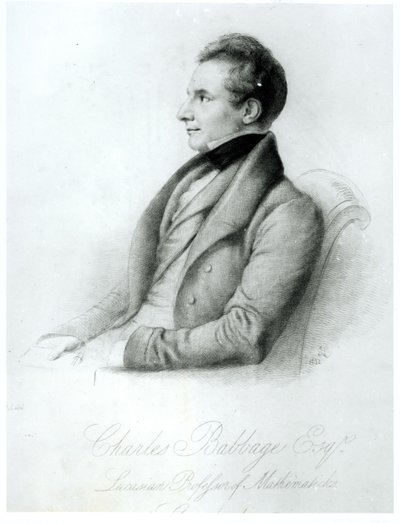 チャールズバベッジ（1792-1871）1832の肖像 作： English School