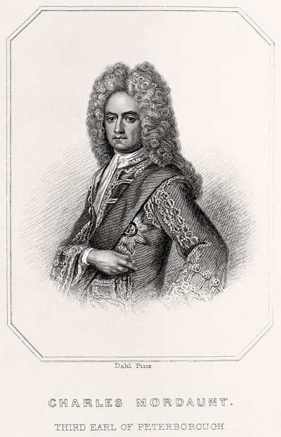 チャールズ・モーダントの肖像、ピーターバラの第3伯爵、1835年 作： English School