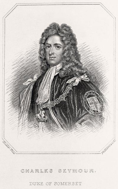 チャールズシーモアの肖像、サマセット公、1835年 作： English School