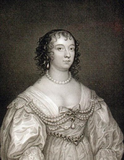 Charlotte de la Tremouille (1599-1663)のポートレート、「ロッジの英国ポートレート」より 作： English School