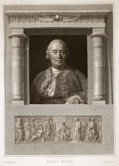 デビッドヒュームの肖像、デビッドヒュームの歴史イギリスのイラスト、パブ。 1812年ロンドン、R。ボウヤー 作： English School