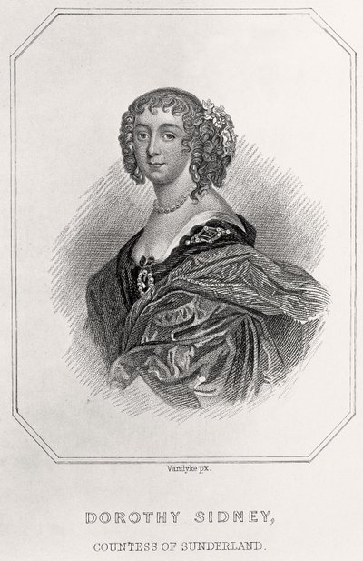 ドロシー・シドニーの肖像、サンダーランド伯爵夫人、1835年 作： English School