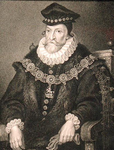 エドワード・クリントン（1512-84）の肖像（「ロッジの英国肖像画」より 作： English School