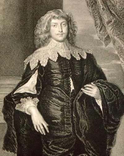 ジョージ・ディグビー（1612-77）の肖像（「ロッジの英国肖像画」より 作： English School