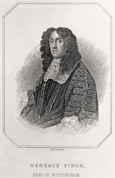 ヘンエッジ・フィンチの肖像、ノッティンガム伯爵、1835年 作： English School