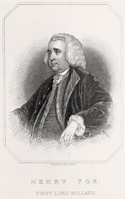 ヘンリーフォックスの肖像、第1オランダ卿、1835年 作： English School