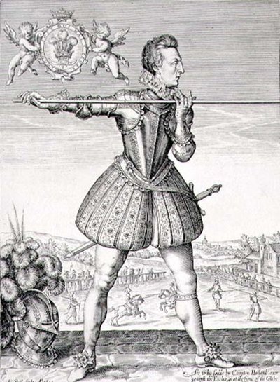 シモン・デ・パス（1595-1647）が彫刻したヘンリー皇太子（1594-1612）の肖像 1612年（エングレーヴィング） 作： English School