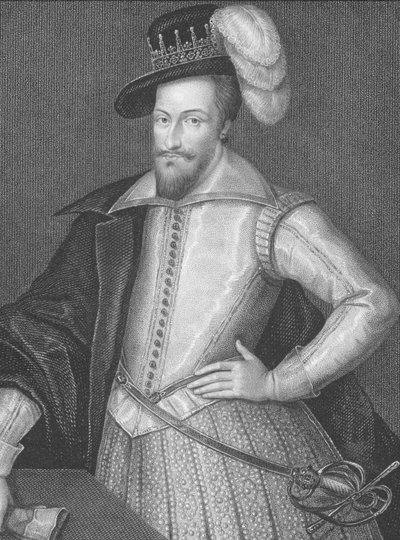 1823年「ロッジの英国の肖像」からのウースターの最初の侯爵、ヘンリー・サマセット（1577-1646）の肖像 作： English School