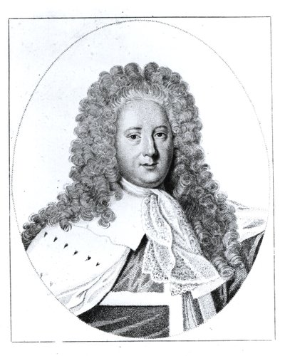 ヘンリー・セント・ジョン（1678-1751）の肖像第1子爵ボーリングブローク 作： English School