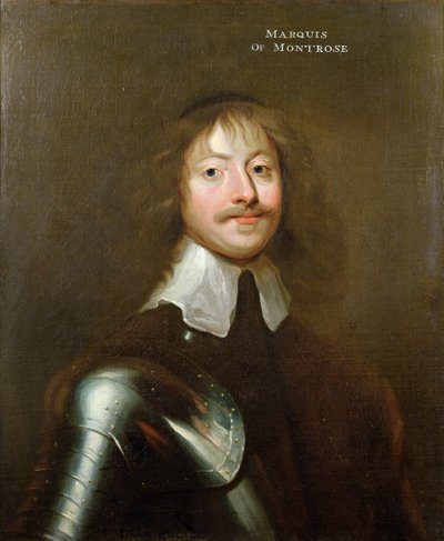 ジェームズグラハムの肖像（1612-50）モントローズ第1侯爵、1640年頃 作： English School