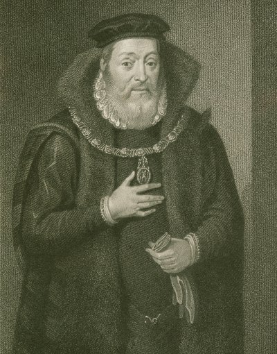 ジェームズハミルトン（1517-1575）の肖像アラン伯爵、「ロッジの英国の肖像」1822年 作： English School