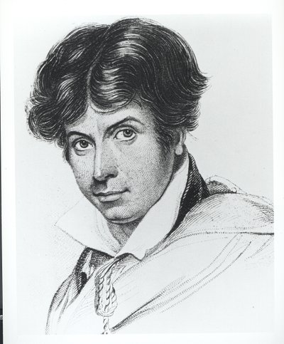 James Henry Leigh Hunt（1784-1859）の肖像 作： English School