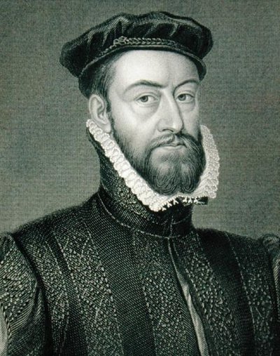 ジェームズ・スチュアート（1533-1570）の肖像（「ロッジの英国肖像画」より 作： English School