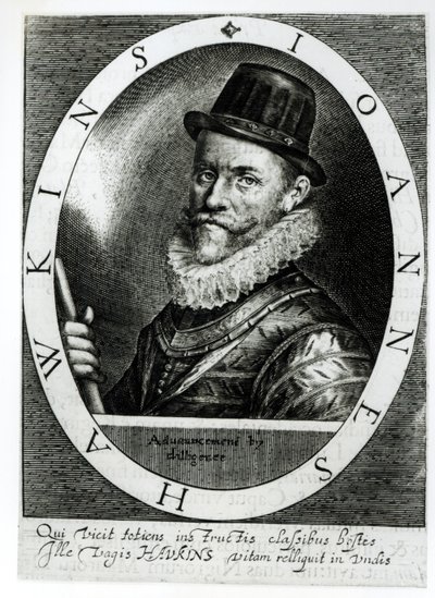 ジョン・ホーキンスの肖像（1532-95） 作： English School