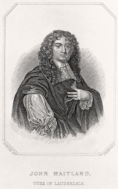 ジョン・メイトランド、ローダーデール公爵の肖像、1835年 作： English School