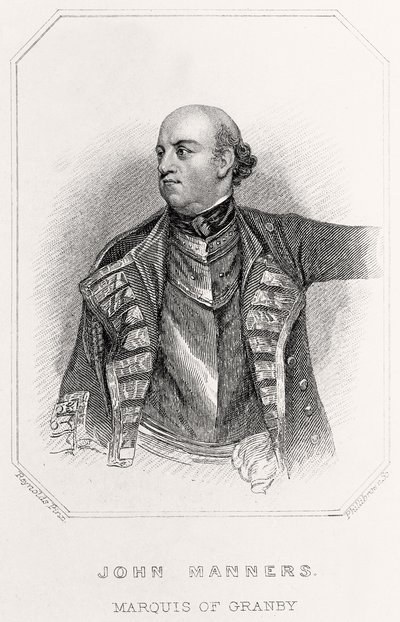 ジョンマナーズの肖像、グランビー侯爵、1835年 作： English School