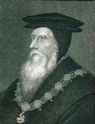 ジョン・ラッセル（1485-1555）第1代ベッドフォード伯爵の肖像（「ロッジの英国肖像画」より 作： English School