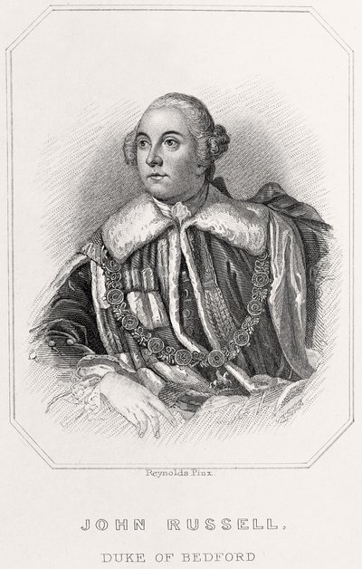 ベッドフォード公ジョン・ラッセルの肖像、1835年 作： English School
