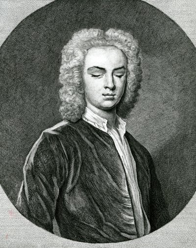 ジョン・スタンレーの肖像（1712-86年）（エングレーヴィング 作： English School
