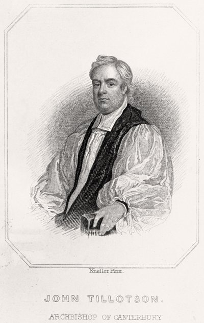 カンタベリー大主教ジョン・ティロットソンの肖像、1835年 作： English School