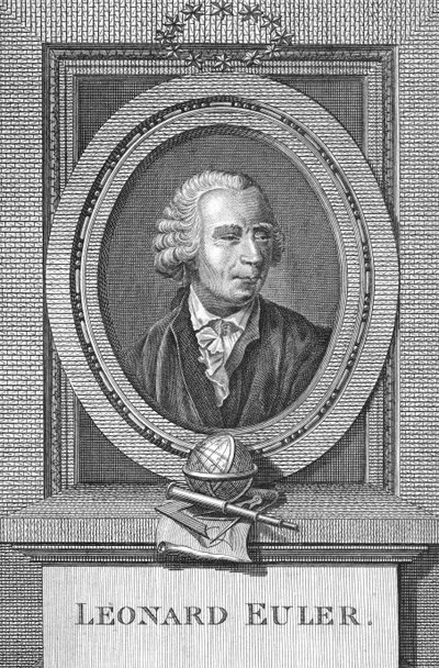 レナード・オイラーの肖像（1707-83） 作： English School