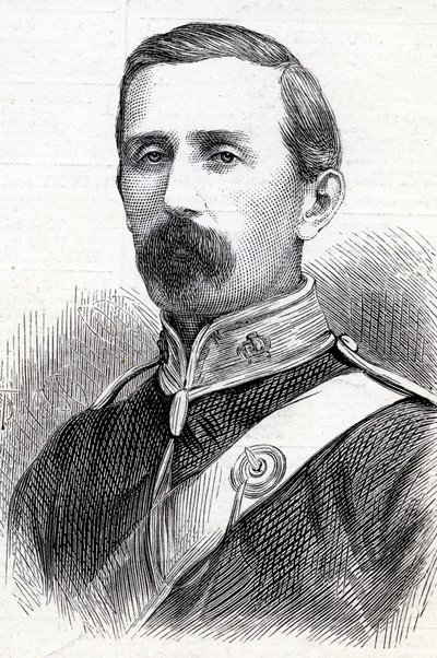 中尉大佐ジョージテイラーデニソンの肖像、1877年 作： English School
