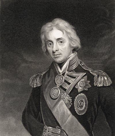 ホレイショネルソン卿の肖像（1758-1805） 作： English School