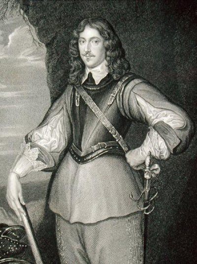 モンタグ・バーティ（1608-66）第2代リンゼイ伯爵の肖像（「ロッジの英国肖像画」より 作： English School