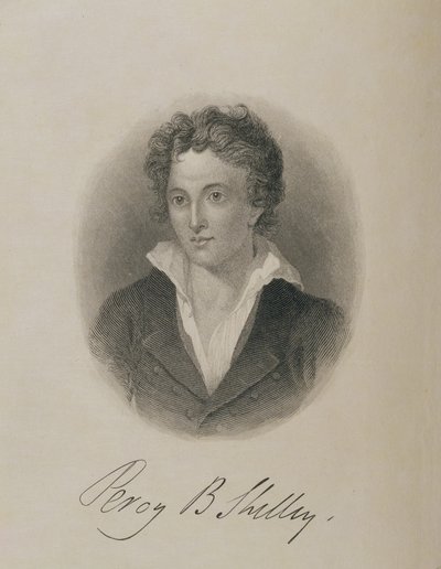 パーシー・ビッシュ・シェリーの肖像（1792-1822）、 作： English School