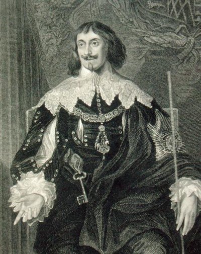 フィリップ・ハーバート（1584-1650）第1代モンゴメリー伯爵の肖像（「ロッジの英国肖像画」より 作： English School