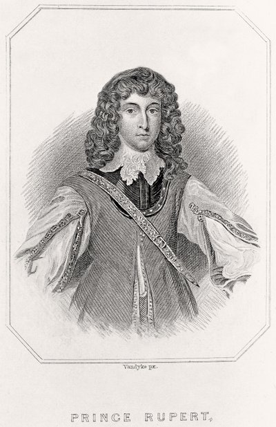 ルパート王子の肖像、1835年 作： English School
