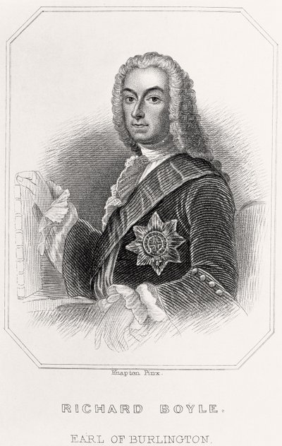 1835年、バーリントン伯爵、リチャードボイルの肖像 作： English School