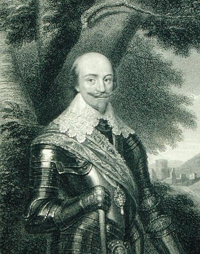 ロバート・バーティ（1582-1642）第1代リンゼイ伯爵の肖像（「ロッジの英国肖像画」より 作： English School