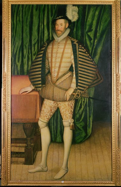 ジェロームボウズ卿（1616年）の肖像、ロシアの皇帝大使、1583年 作： English School