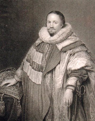 トーマス・コヴェントリー（1578-1640）の肖像（「ロッジの英国肖像画」より 作： English School