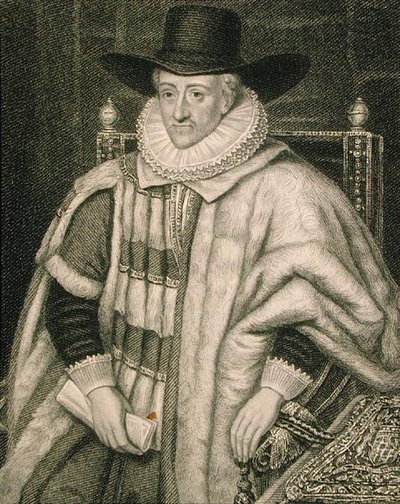 トーマス・エガートン（c.1540-1617）の肖像（「ロッジの英国肖像画」より 作： English School