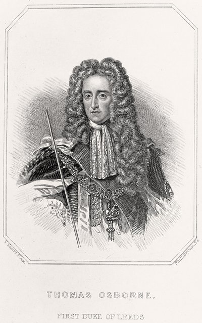 トマス・オズボーンの肖像、リーズの初代公爵、1835年 作： English School