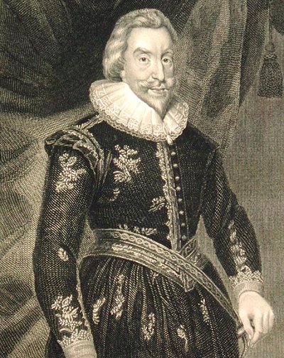 ウォルター・アストン（1584-1639）の肖像（「ロッジの英国肖像画」より 作： English School