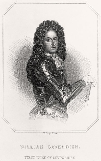ウィリアム・キャヴェンディッシュの肖像、デヴォンシャー公、1835年 作： English School