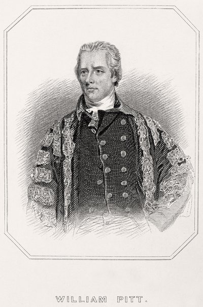 ウィリアム・ピットの肖像、1835 作： English School