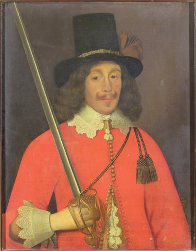 紳士の肖像、1640年頃 作： English School