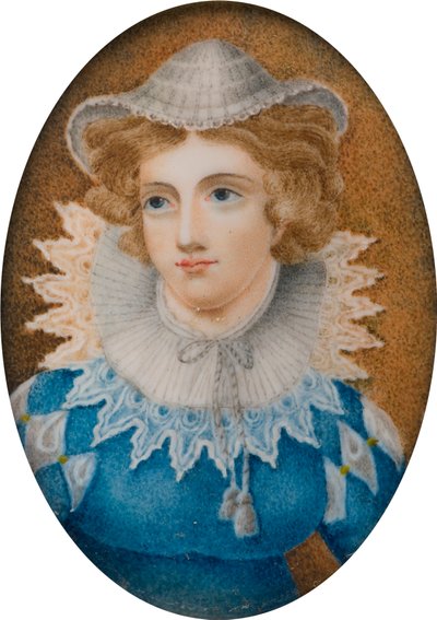 スコットランドのメアリー女王と言われる女性の肖像、1800〜99年頃（キャンバスに油彩） 作： English School