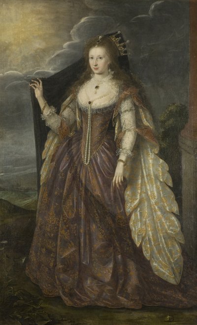 女性の肖像、1615年頃（キャンバスに油彩） 作： English School