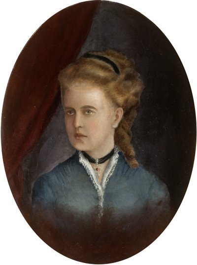 若い女性の肖像画 作： English School