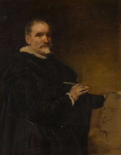アロンソ・カノの肖像画（1601-1667、1800-1900年頃（キャンバスに油彩）） 作： English School